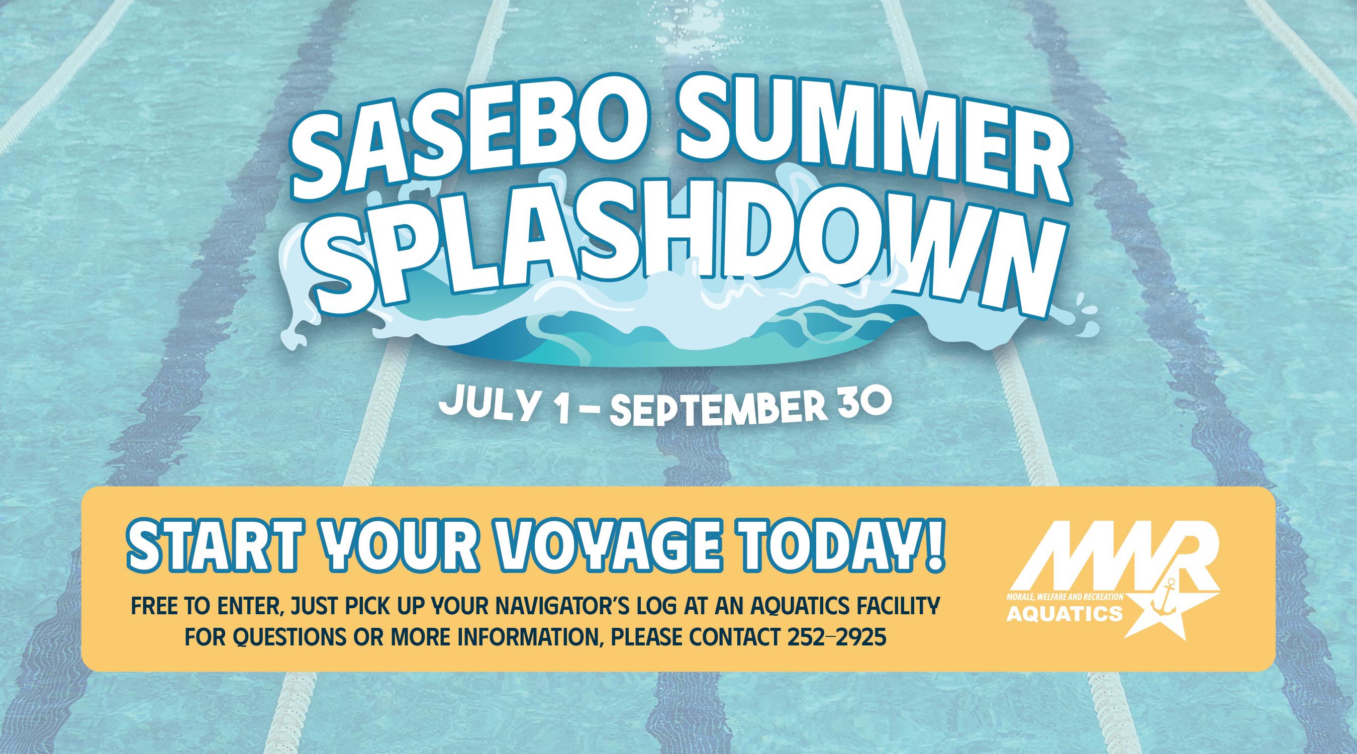 Sasebo Summer Splashdown challenge from July 1 until September 30